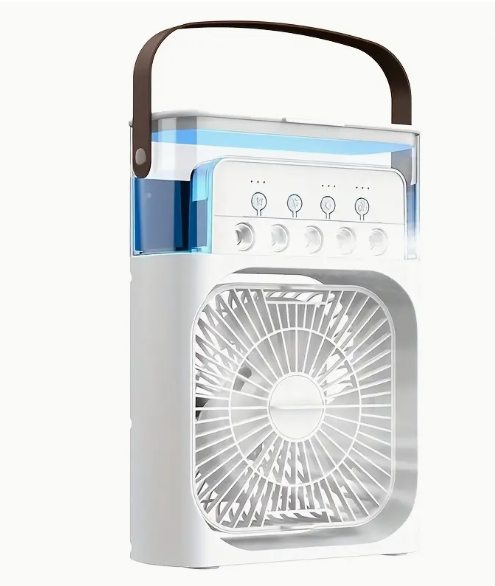 💨✨ MINI VENTILADOR LUZ LED 3EN1 – Aire Fresco, Relajante y Eficiente ¡Todo en Uno!