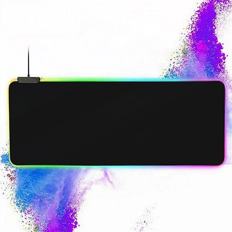 ⚡🖱️Alfombrilla Led Pad Gamer RGB 80×30 🎮✨ Antideslizante