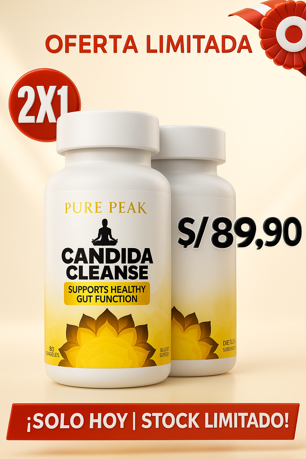 Cándida Cleanse 2x1 – Limpieza Intestinal y profunda🧽💚