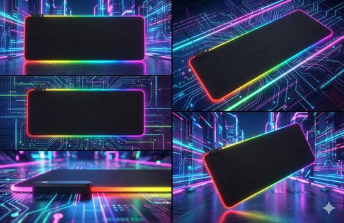 ⚡🖱️Alfombrilla Led Pad Gamer RGB 80×30 🎮✨ Antideslizante