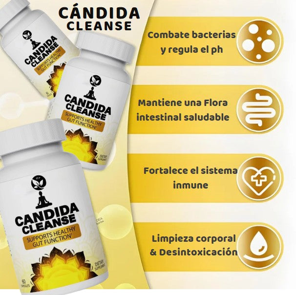 Cándida Cleanse 2x1 – Limpieza Intestinal y profunda🧽💚